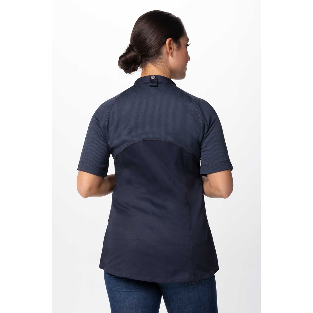 Chef Works Grey Extra Small Modern Fit Varkala Chef Coat for Women