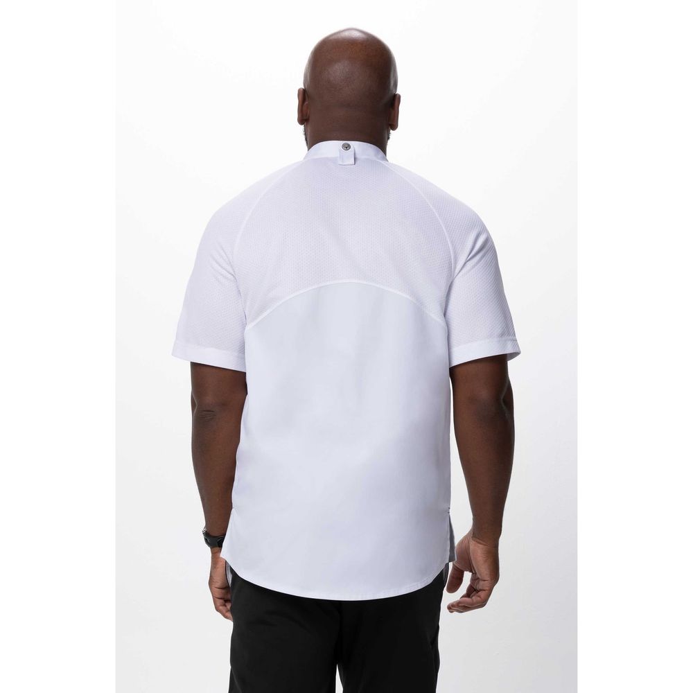 Chef Works White Large Modern Fit Arcadia Chef Coat for Men
