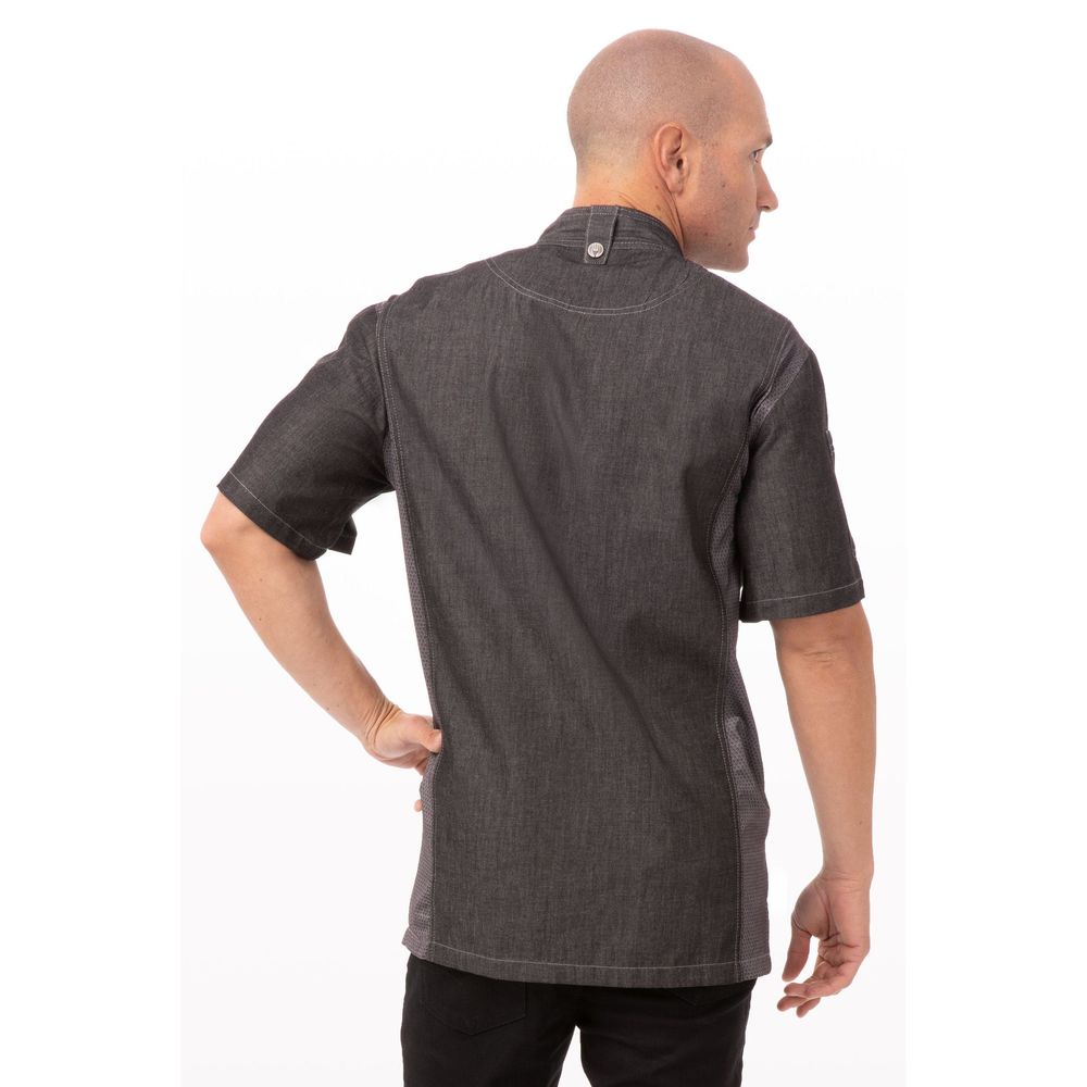 Chef Works Black 3XL Modern Fit Delancey Chef Coat for Unisex