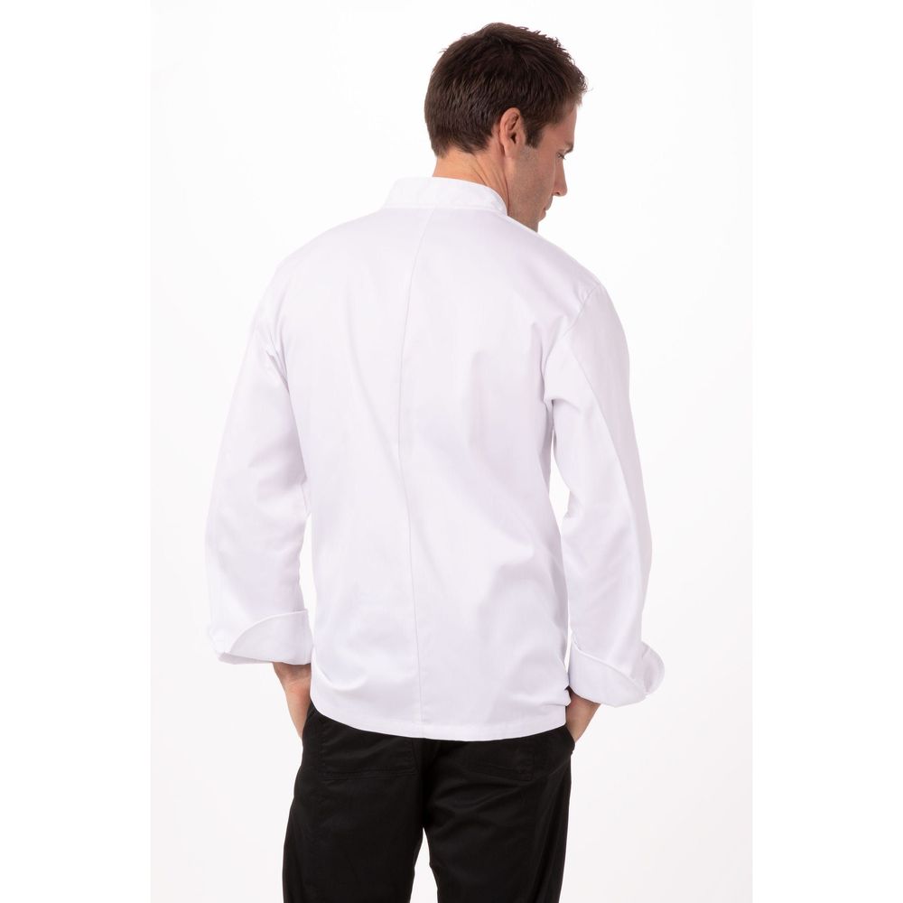 Chef Works White Small Generous Fit St. Maarten Chef Coat for Unisex