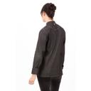Chef Works Black Modern Fit Large Gramercy Denim Chef Coat for Women
