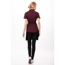 Chef Works Black Two Patch Pocket Bib Apron, 30.5 inch Long x 24 inch Wide