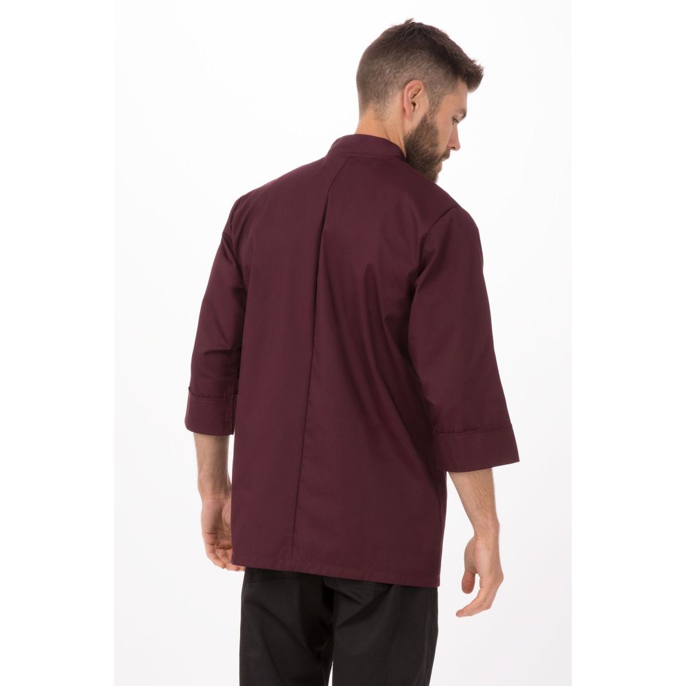 Chef Works Merlot 3XL Classic Fit Morocco Chef Coat for Unisex