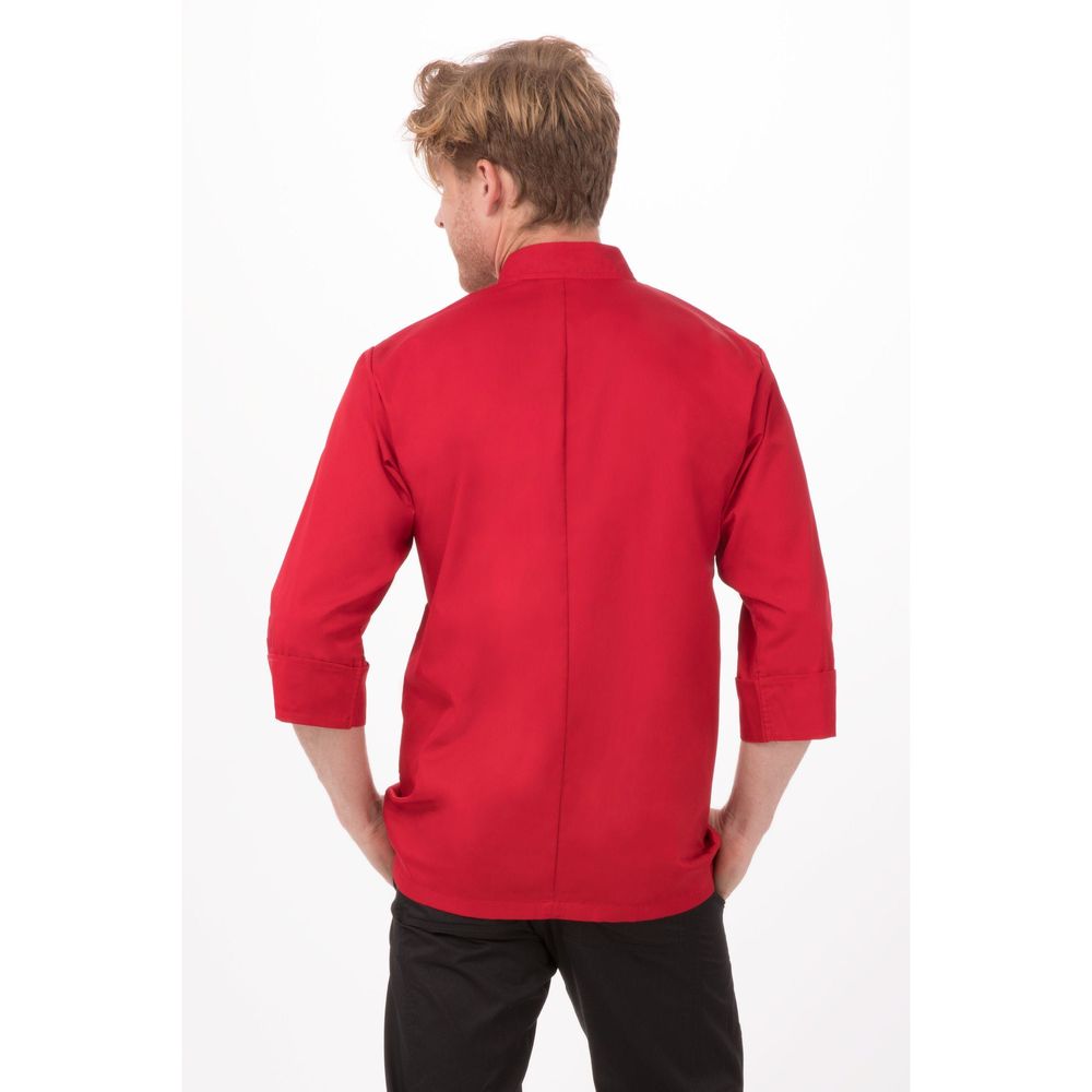 Chef Works Red 3XL Classic Fit Morocco Chef Coat for Unisex