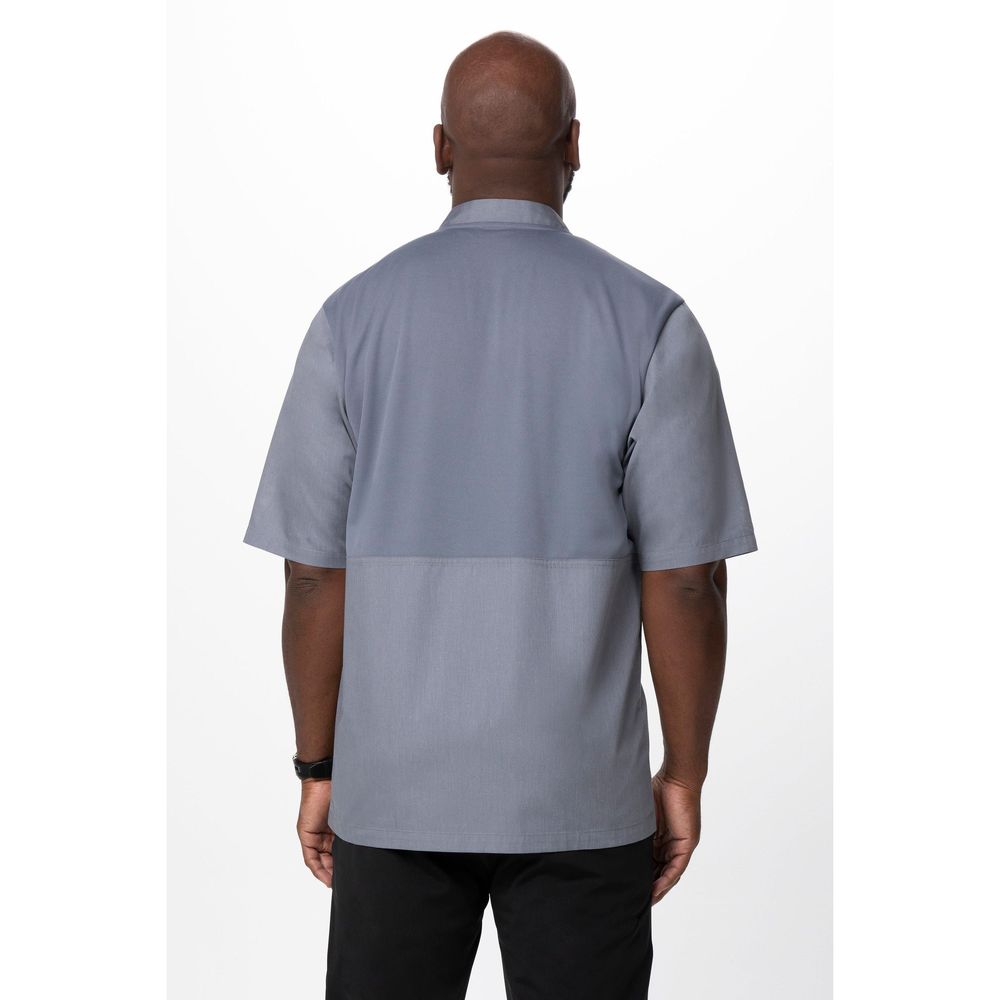 Chef Works Grey 5XL Classic Fit Montreal Cool Vent Chef Coat