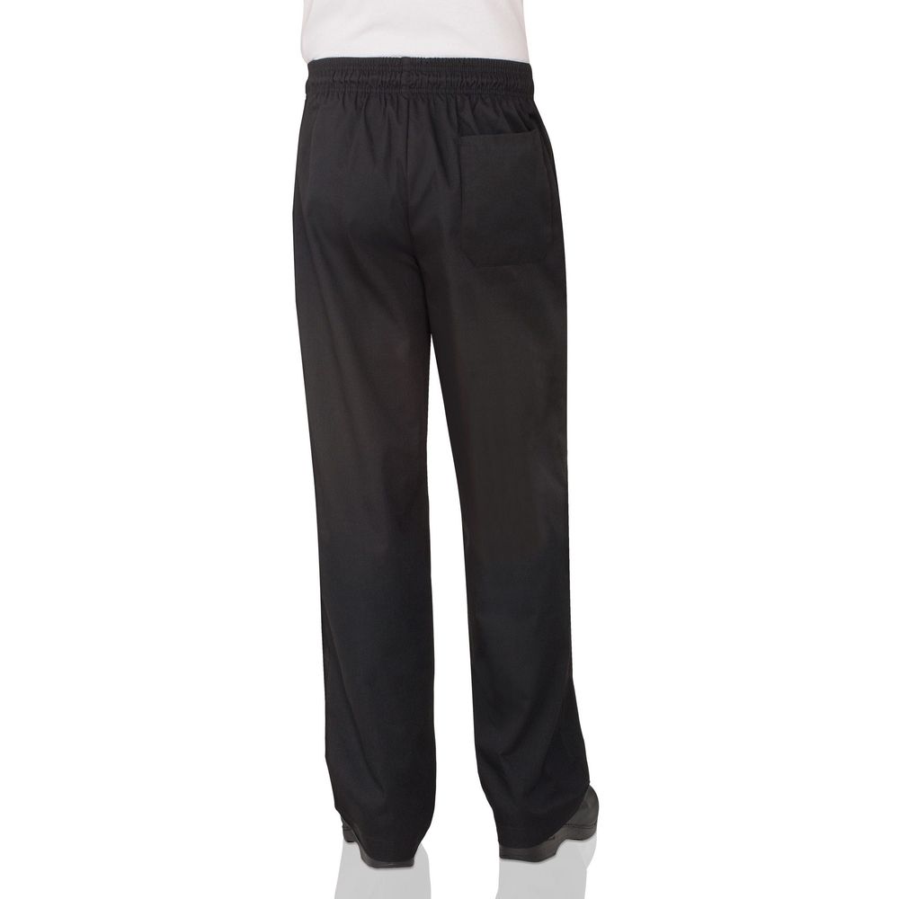 Chef Works Black 7XL Classic Fit Essential Baggy Zip-Fly Chef Pant for Unisex