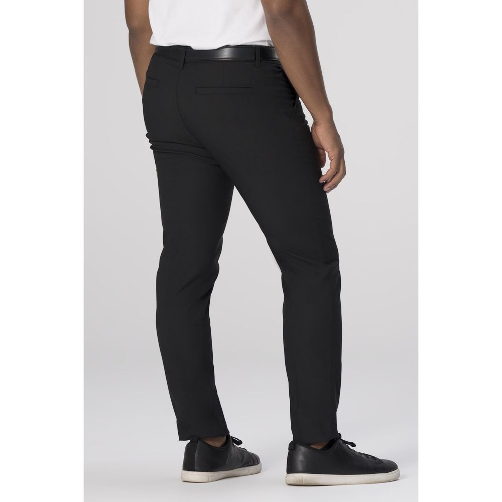 Chef Works Black Chino Poly Stretch Pant For Men, 30 Inch