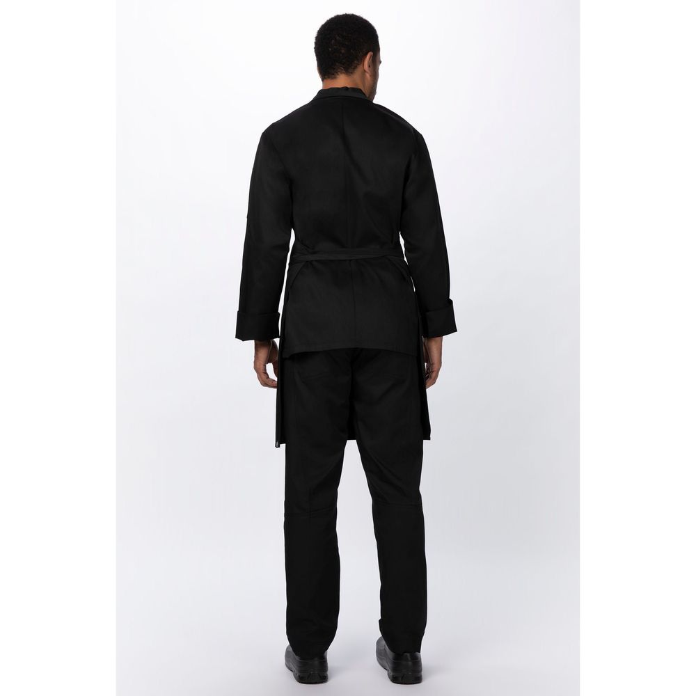 Chef Works Black Sustainable Bib Apron For Unisex, 33 Inch Long X 27.5 Inch Wide