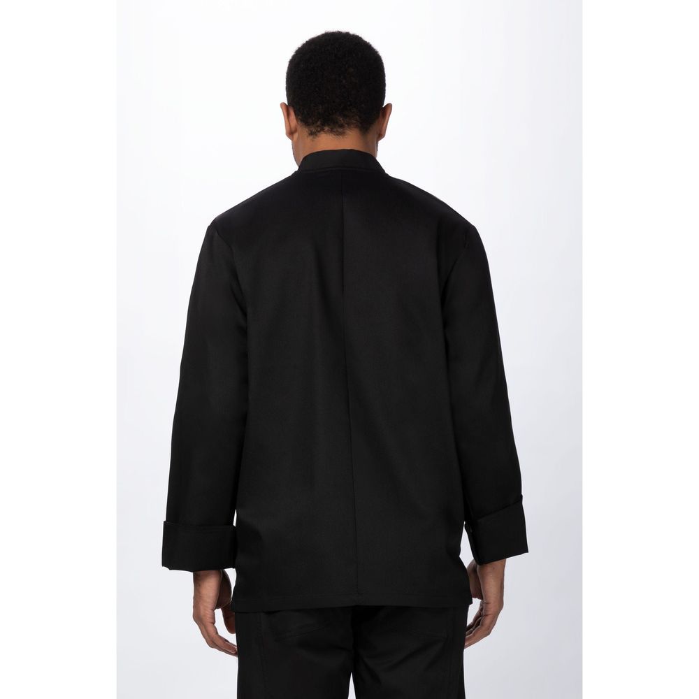 Chef Works Black Small Classic Fit Sustainable Le Mans Chef Coat For Unisex