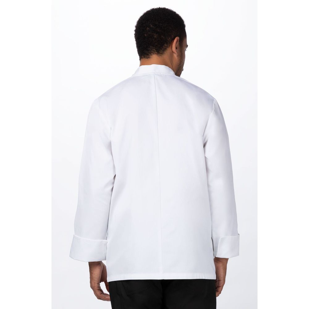 Chef Works White Medium Classic Fit Sustainable Le Mans Chef Coat For Unisex