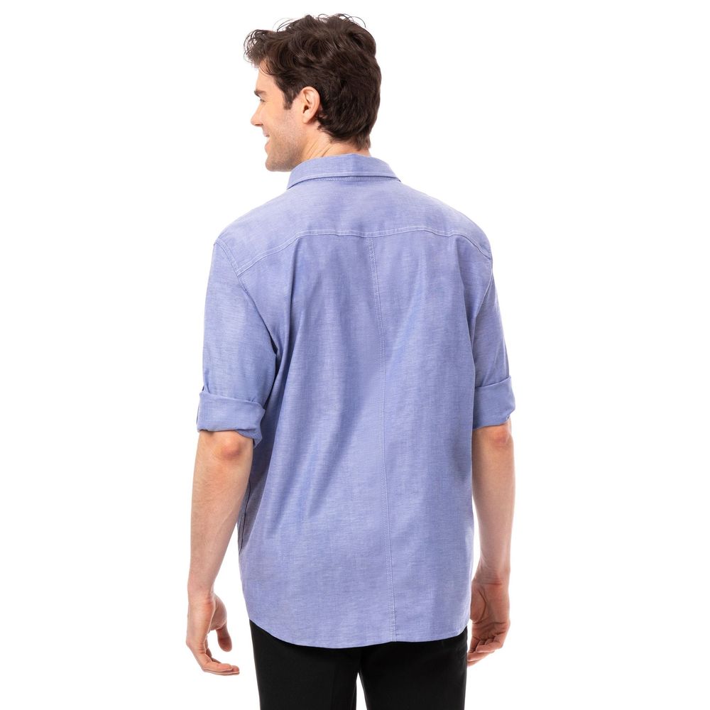 Chef Works Blue 3XL Modern Oxford Classic Shirt for Men