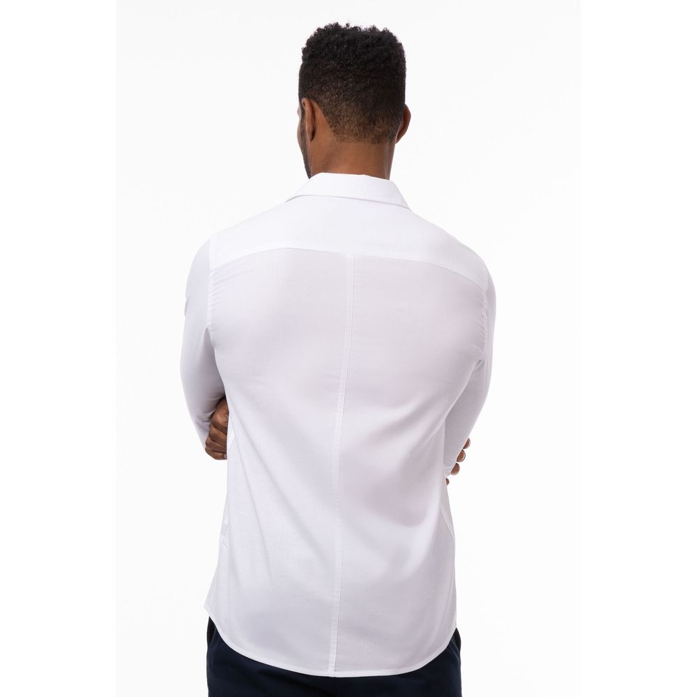 Chef Works White Large Modern Oxford Classic Shirt for Men