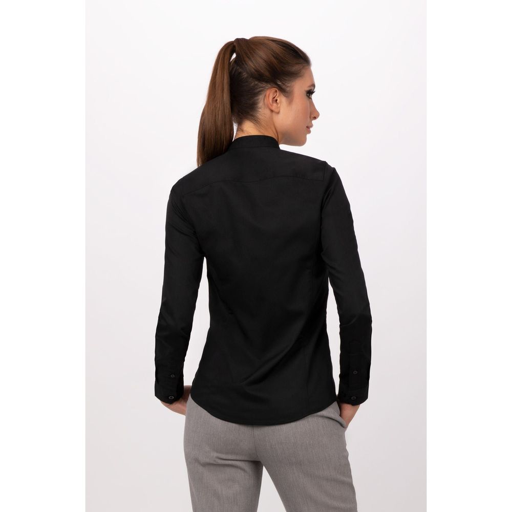 Chef Works Black 3XL Modern Fit Formel Shirt for Women