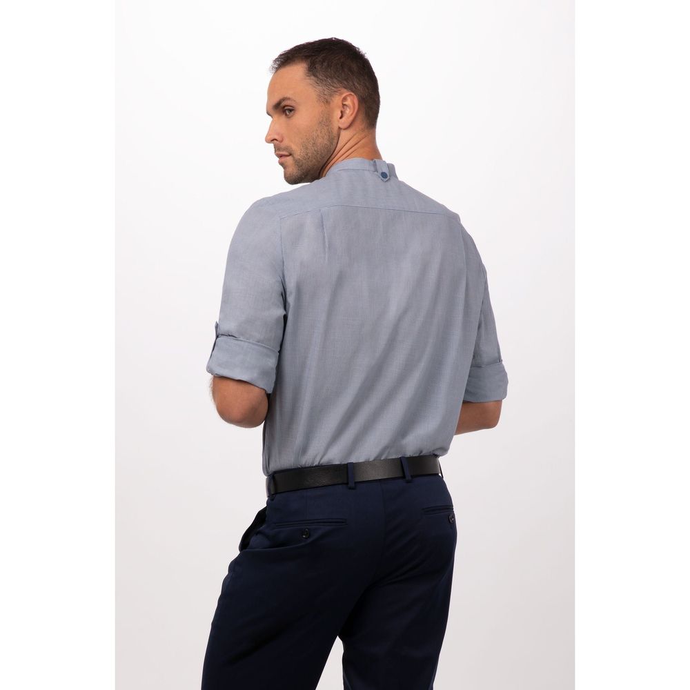 Chef Works Blue Medium Modern Fit Verismo Shirt for Men
