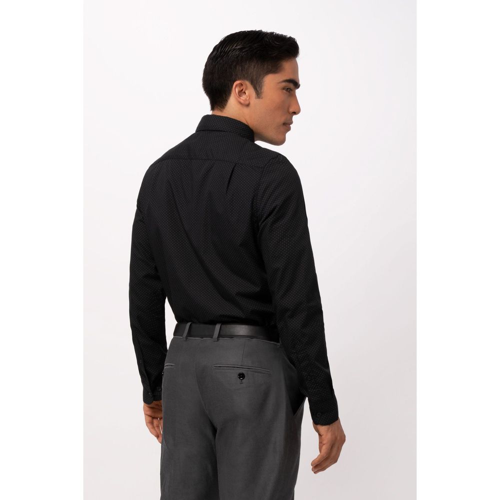 Chef Works Black 3XL Modern Fit Deco Shirt for Men