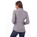 Chef Works Grey Large Classic Fit Modern Chambray Dress Shirt for Women
