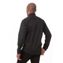 Chef Works Black Medium Modern Fit Shelby Zip Front Shirt for Men