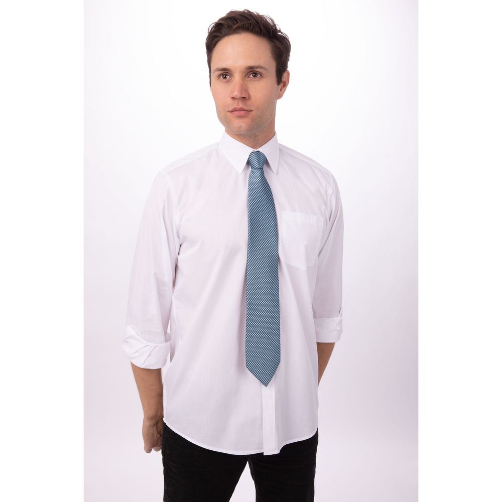 Chef Works Blue Check Dress Tie For Unisex