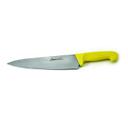 Yellow Handle Alegacy Stainless Steel Cook Knife with Color Code Handle, 12 inch Blade Length.