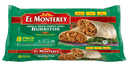 El Monterey Beef and Bean Green Chile Burrito, 2 Pound -- 8 per case.
