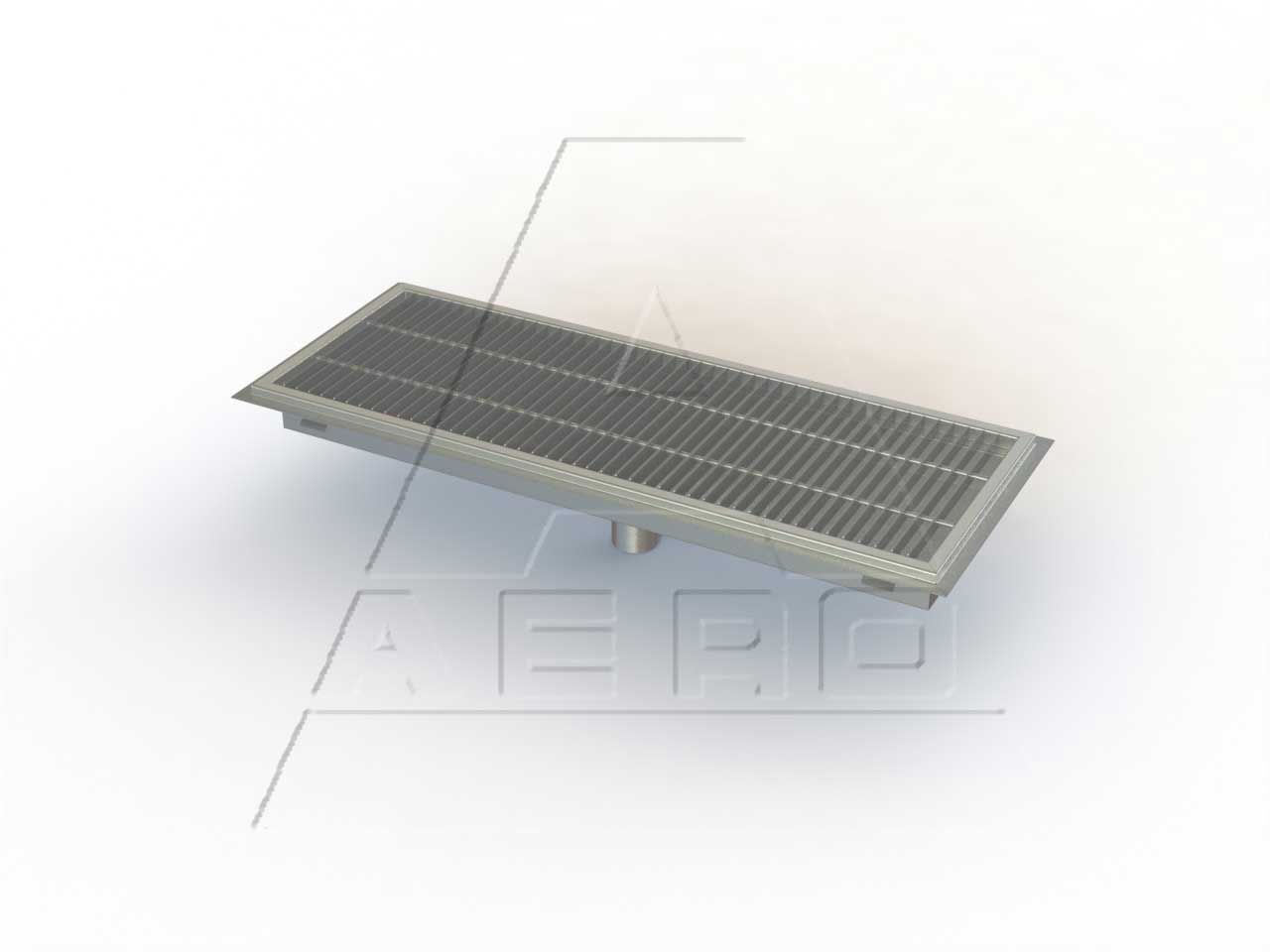 Aero Ft Stainless Floor Trough, 24 Inch Length