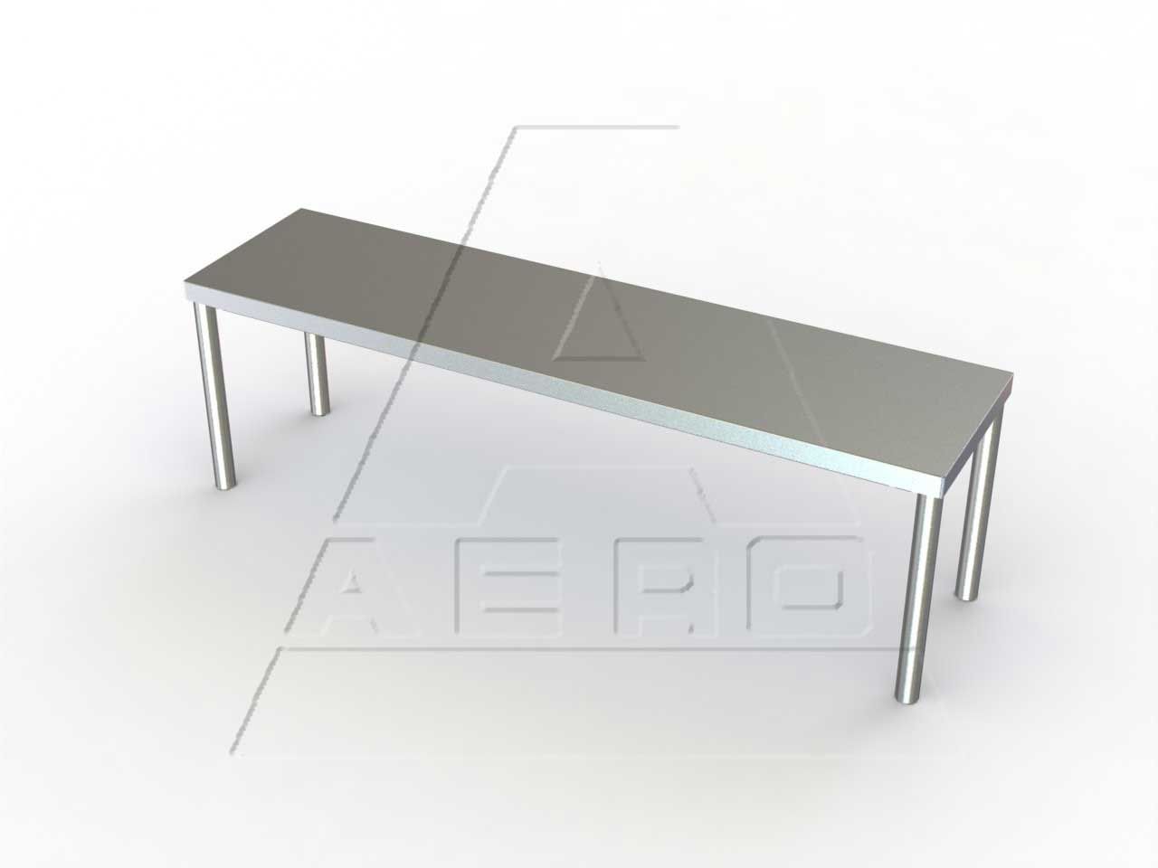 Aero 430 Stainless Nsf Table Mounted Overshelf, 12 X 60 X 14 Inch
