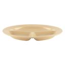 Tan GET Enterprises inc Supermel I Melamine 3 Compartment Plate, 11 inch -- 12 per case.