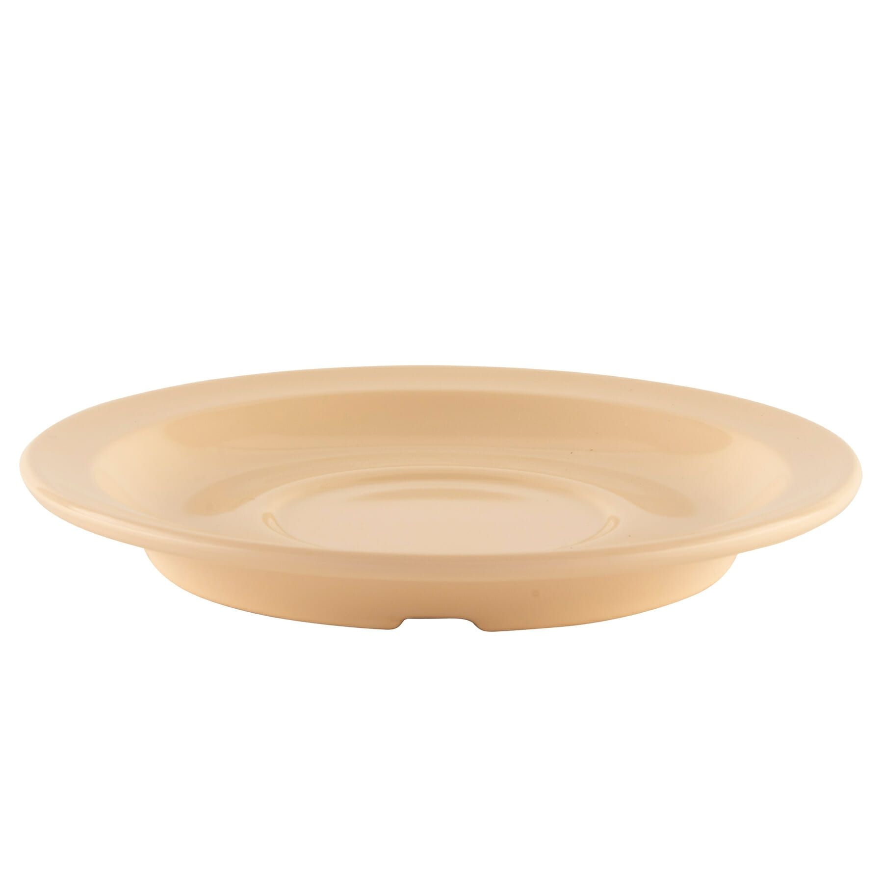 Tan GET Enterprises inc Bake and Brew Melamine Saucer, 5.5 inch -- 48 per case.