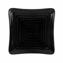 Black GET Enterprises inc Milano Melamine Square Plate, 6 inch -- 12 per case