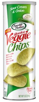 Sensible Portions Sour Cream Onion Garden Vegetable Chips, 5 Ounce -- 12 per case.