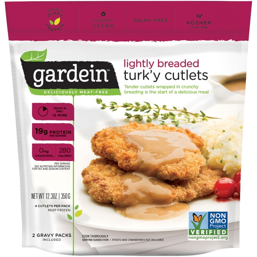 Gardein Lightly Breaded Turkey Cutlet, 12.3 Ounce -- 8 Per Case