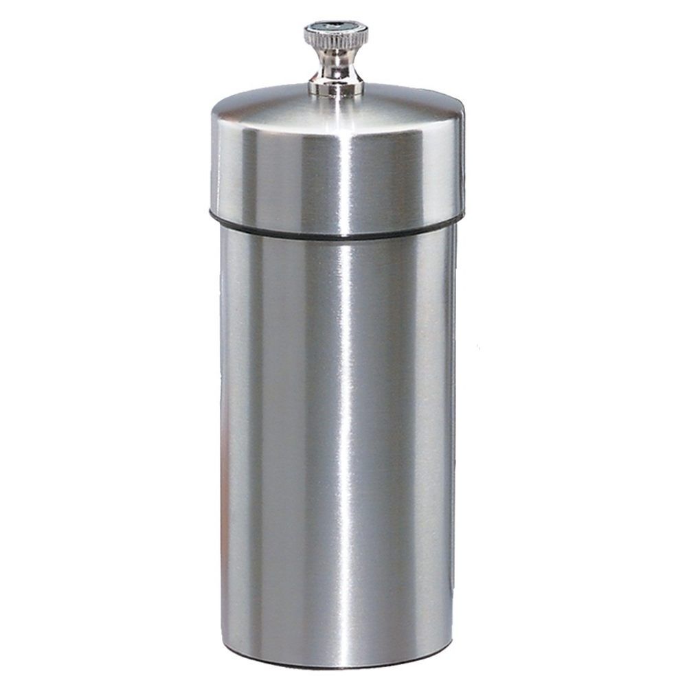 Chef Specialties Futura Brushed Stainless Salt Mill, 5.5 Inch