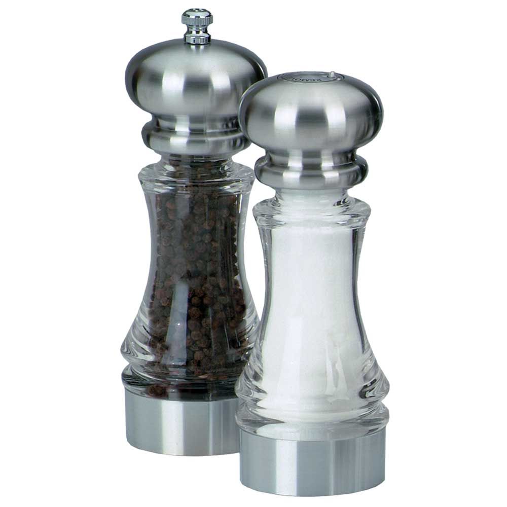 Chef Specialties Lehigh Acrylic Pepper Mill And Salt Shaker Set, 7 Inch