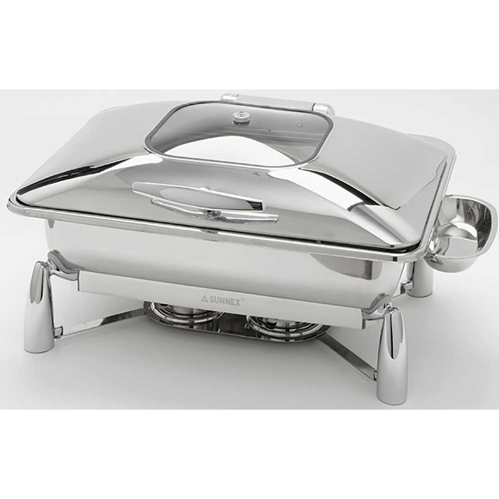 American Metalcraft Evolution Stainless Steel Rectangular Chafer, 9 Quart.