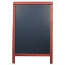 American Metalcraft Mahogany Rubber Wood Medium Sandwich Board, 21 1/2 x 2 1/4 x 33 1/2 inch.