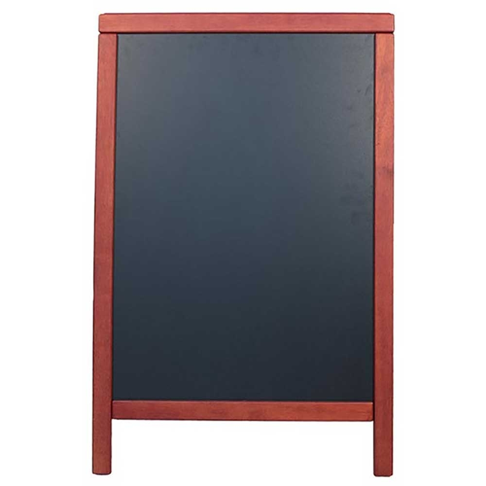 American Metalcraft Mahogany Rubber Wood Medium Sandwich Board, 21 1/2 x 2 1/4 x 33 1/2 inch.