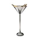 American Metalcraft Stainless Steel Iron Martini Shape Wine Stand, 14.75 x 31.5 inch.
