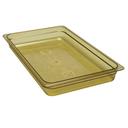 H Pan Food Storage Pan, Amber, 12 3/4 X 20 7/8 x 2 1/2 inch -- 6 per case