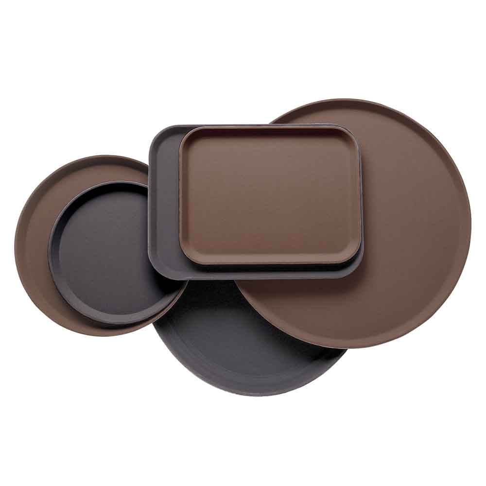 Cambro Rectangle Camtread Tray, Traver Tan, 14 x 18 inch -- 12 per case.