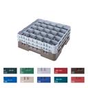 Camrack Full Size 25 Compartment Soft Gray Glass Rack with Three Extender, 6 7/8 inch -- 3 per case