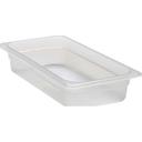 Cambro Translucent Polypropylene Third Size Food Pan, 2 1/2 inch Depth -- 6 per case.