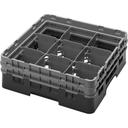 Cambro Camrack Polypropylene Beige Full Size 9 Compartment Glass Rack, 5 1/4 inch -- 4 per case.