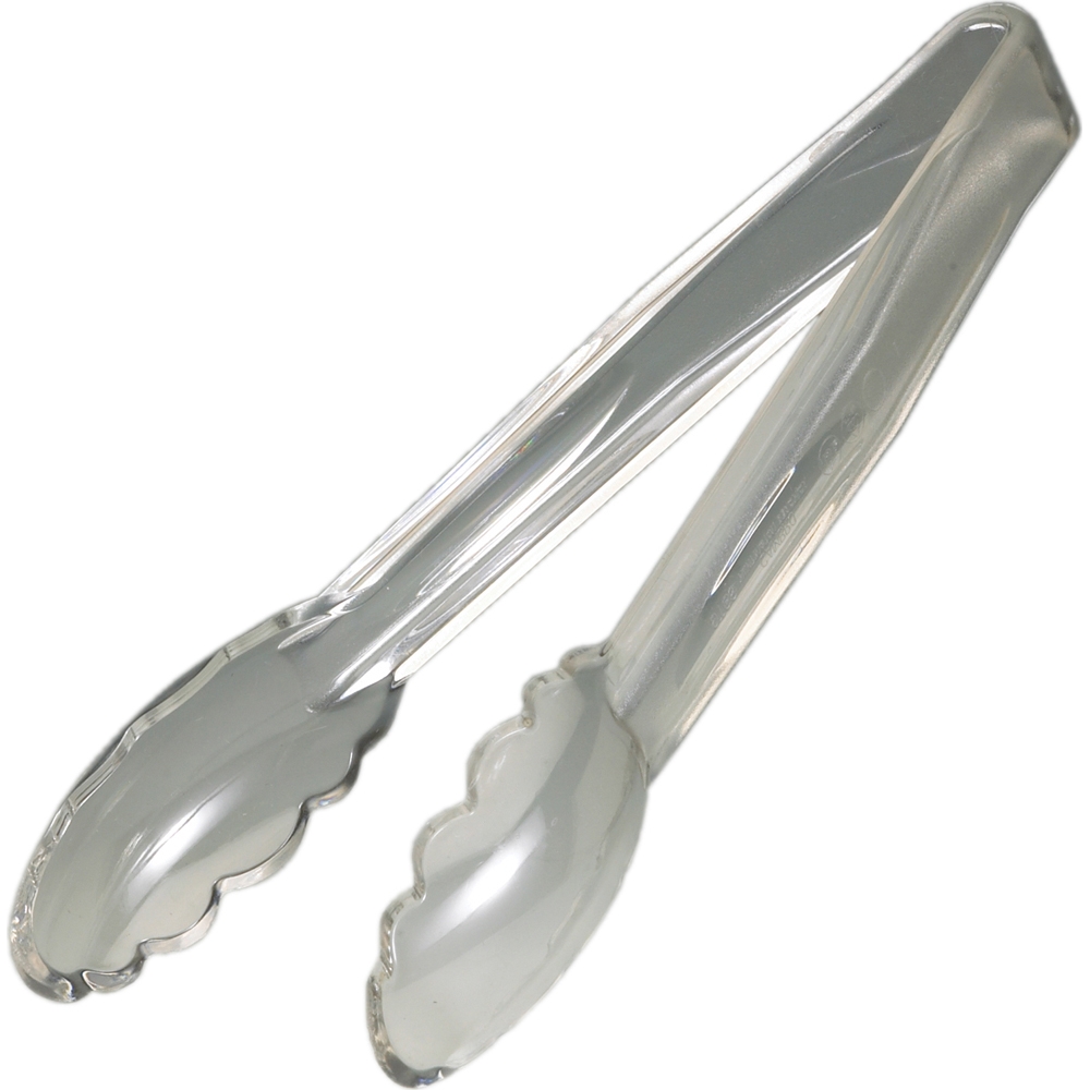 Cambro Scallop Grip Tong, Clear, 9 inch -- 12 per case.