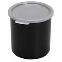 Crock With Lid, Black, 1.2 Quart -- 12 per case.