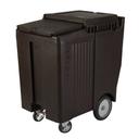 Cambro SlidingLid Ice Caddy, Dark Brown, 200 Pound.