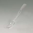 Cambro White Camwear Solid Salad Serving Spoon, 8 1/8 x 1 1/2 inch -- 12 per case.