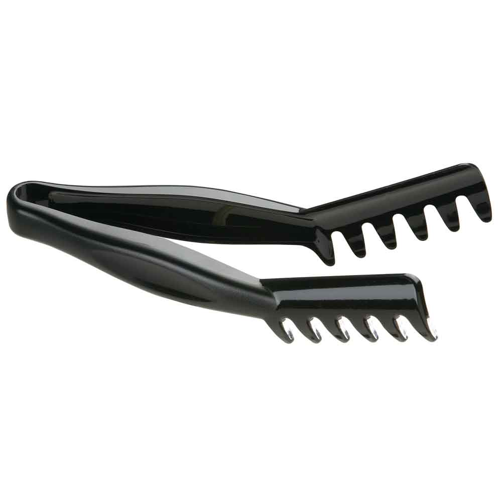 Cambro Lugano Black Angled Tong, 8 1/4 Inch Length -- 12 Per Case