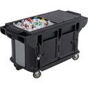 Cambro Ultra Series Kentucky Green Versa Work Table with Storage and Standard Casters, 6 Feet.