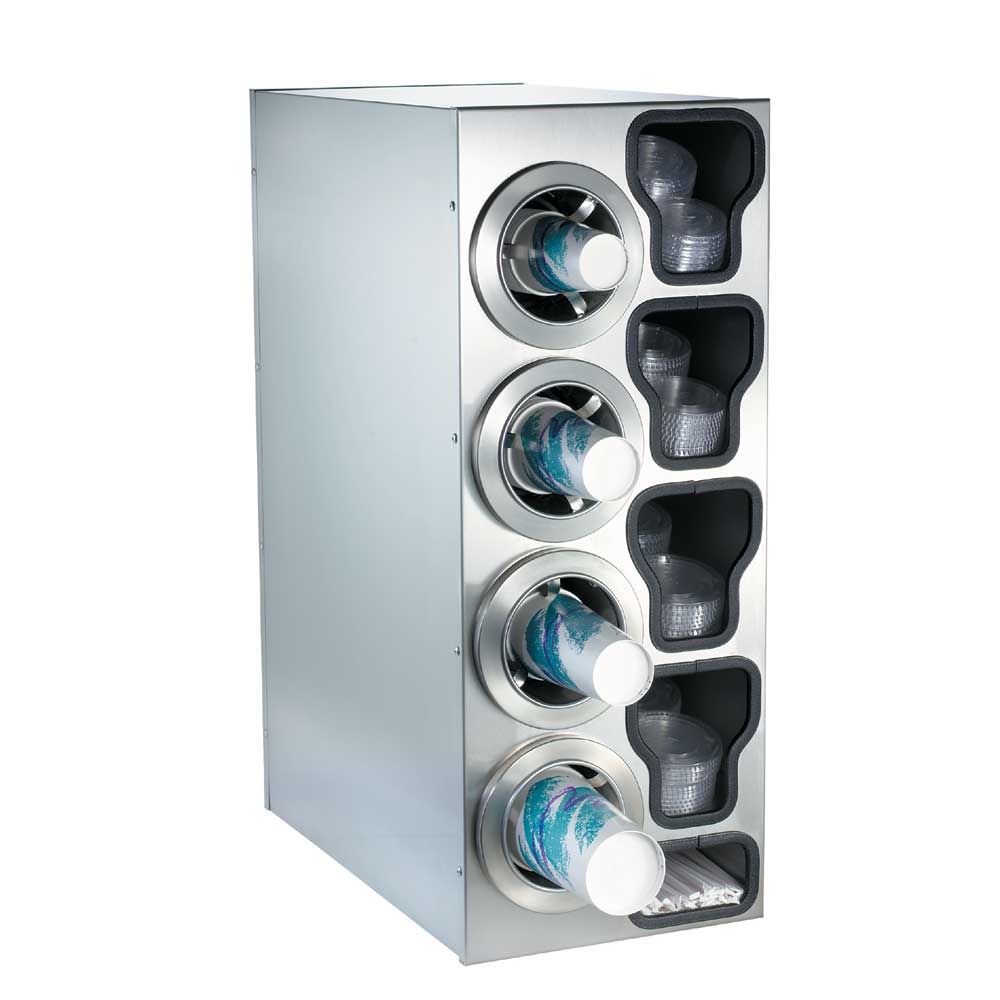 Dispense-rite Ctc-c Stainless Combination Cup Dispensing Cabinet, 32 1/4 X 13 X 23 Inch