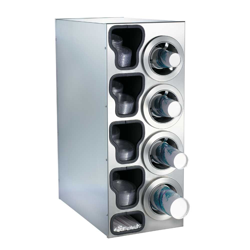 Dispense-rite Ctc-c Stainless Combination Cup Dispensing Cabinet, 32 1/4 X 13 X 23 Inch